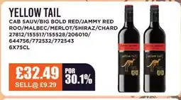 Bestway YELLOW TAIL Cab sauv/big bold red/jammy red roo/malbec/merlot/shiraz/chard offer