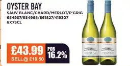 Bestway OYSTER BAY Sauv blanc/chard/merlot/p'grig offer