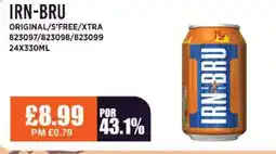 Bestway IRN-BRU Original/s'free/xtra offer