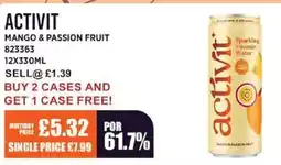 Bestway ACTIVIT Mango & passion fruit offer