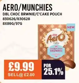 Bestway AERO/MUNCHIES Dbl choc brwnie/c'cake pouch offer