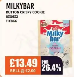 Bestway MILKYBAR Button crispy cookie offer