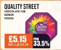 Bestway QUALITY STREET Chocolate tub offer