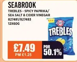 Bestway SEABROOK Trebles - spicy paprika/ sea salt & cider vinegar offer