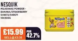 Bestway NESQUIK Milkshake powder - banana/strawberry offer