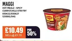 Bestway MAGGI Hot mealz-spicy curry/chilli stir fry offer