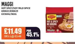 Bestway MAGGI Hot spicy/soy mild spice offer