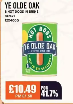 Bestway YE OLDE OAK 8 hot dogs in brine offer