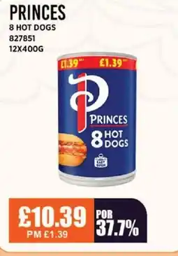 Bestway PRINCES 8 hot dogs offer