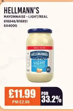 Bestway HELLMANN'S Mayonnaise - light/real offer