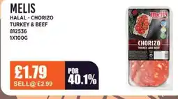 Bestway MELIS Halal - chorizo turkey & beef offer