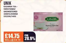 Bestway UNIK Kashmiri tea - sweetened/ unsweetened offer