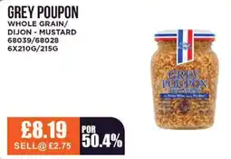 Bestway GREY POUPON Whole grain/ dijon mustard offer