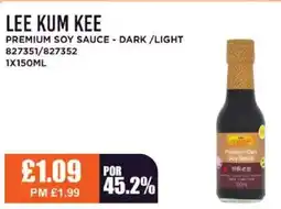 Bestway LEE KUM KEE Premium soy sauce - dark/light offer