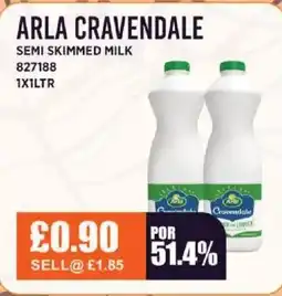 Bestway ARLA CRAVENDALE Semi skimmed milk offer