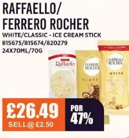 Bestway RAFFAELLO/ FERRERO ROCHER White/classic - ice cream stick offer