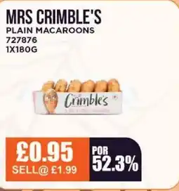 Bestway MRS CRIMBLE'S Plain macaroons offer