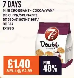 Bestway 7 DAYS Mini croissant - cocoa/van/ db ch'vn/spumante offer