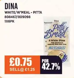 Bestway DINA White/w'meal - pitta offer
