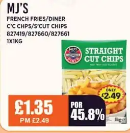 Bestway MJ'S French fries/diner c'c chps/s'cut chips offer