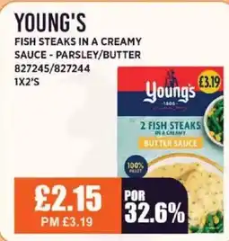 Bestway YOUNG'S Fish steaks in a creamy sauce - parsley/butter offer