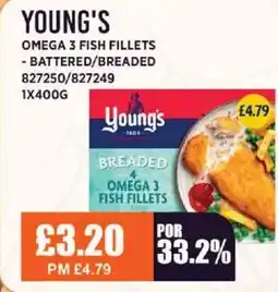 Bestway YOUNG'S Omega 3 fish fillets - battered/breaded offer