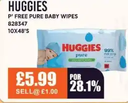 Bestway HUGGIES P' free pure baby wipes offer