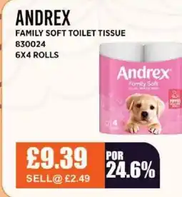 Bestway ANDREX Family soft toilet tissue offer