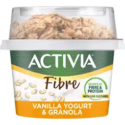 Iceland Activia Vanilla & Granola Breakfast Pot With Spoon 165g offer