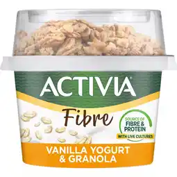 Iceland Activia Vanilla & Granola Breakfast Pot With Spoon 165g offer