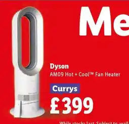 Lidl Dyson AM09 Hot + Cool Fan Heater offer