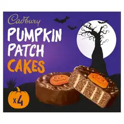 Iceland Cadbury Halloween Pumpkin Patch Chocolate Cakes 4 Pack offer
