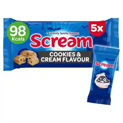 Iceland Scream 5 Cookies & Cream Flavour Mini Loaves 150g offer