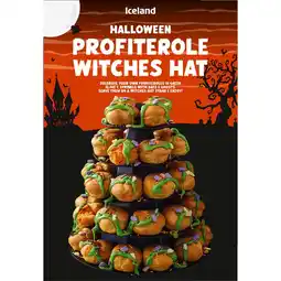 Iceland Iceland Halloween Profiterole Witches Hat 625g offer