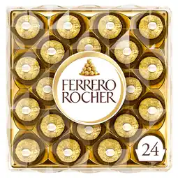 Iceland Ferrero Rocher Milk Chocolate Hazelnut Pralines Gift Box of Chocolates 24 Pieces 300g offer