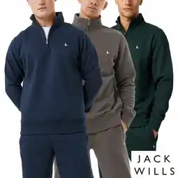 Costco Jack Wills Men's Barchester 1/4 Zip Sweatshirt offer