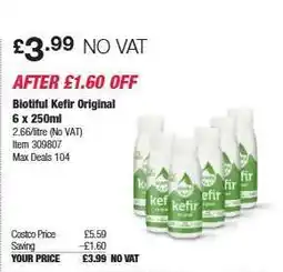 Costco Biotiful Kefir Original offer