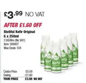 Costco Biotiful Kefir Original offer