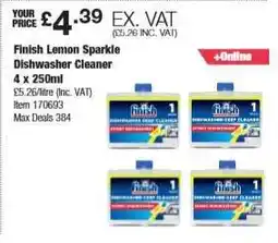 Costco Finish Lemon Sparkle Dishwasher Cleaner offer