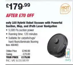 Costco eufy L60 Hybrid Robot Vacuum offer