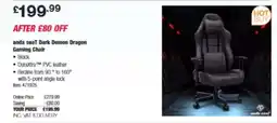Costco anda seaT Dark Demon Dragon Gaming Chair offer