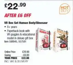 Costco VR Box Set Human Body/Dinosaur offer