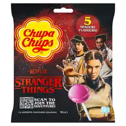 Iceland Chupa Chups Netflix Stranger Things 16 Assorted Flavoured Lollipops 192g offer