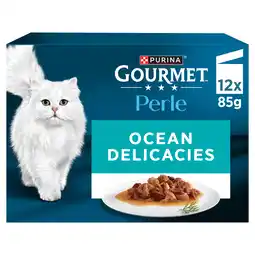 Iceland GOURMET Perle Ocean Delicacies in Gravy Wet Cat Food 12x85g offer