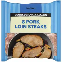 Iceland Iceland 8 Pork Loin Steaks 1 kg offer