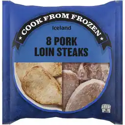 Iceland Iceland 8 Pork Loin Steaks 1 kg offer