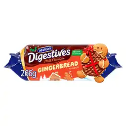 Iceland McVitie's Digestives Festive Edition Gingerbread Flavour Milk Chocolate 266g offer