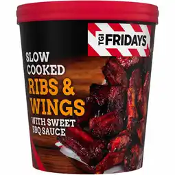 Iceland TGI Fridays Slow Cooked Ribs & Wings 1kg offer