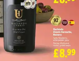 Lidl Hacienda Uvanis Garnacha, Navarra offer