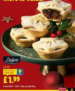 Lidl Deluxe Mince Pies offer